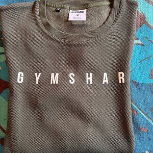 Gymshark longsleeve shirt olive green (men's size M)